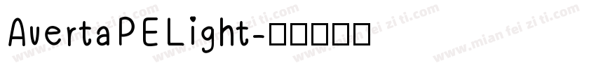Averta PE Light字体转换
